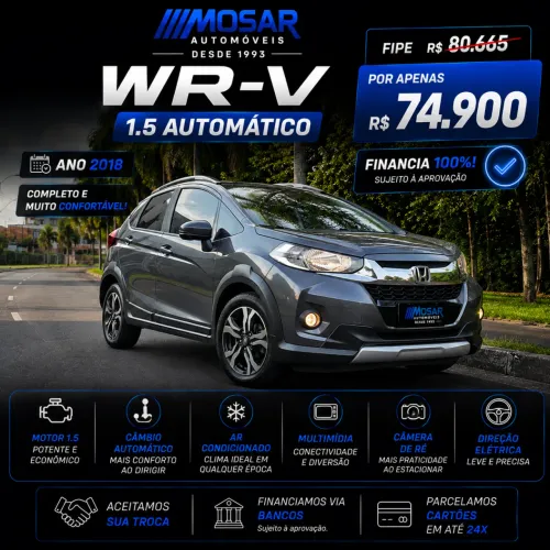 Honda WR-V EXL 1.5 Flexone 16V 5P Aut. 2018