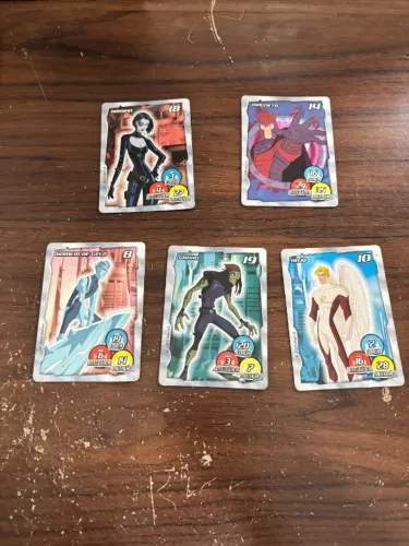 Lote de 5 cards xmen Elma chips