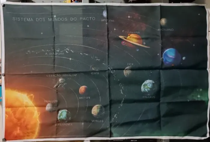Mapas de Pano - Starfinder RPG - Mundos do Pacto+Grid Espacial (Exclusivo do Fin. Coletivo