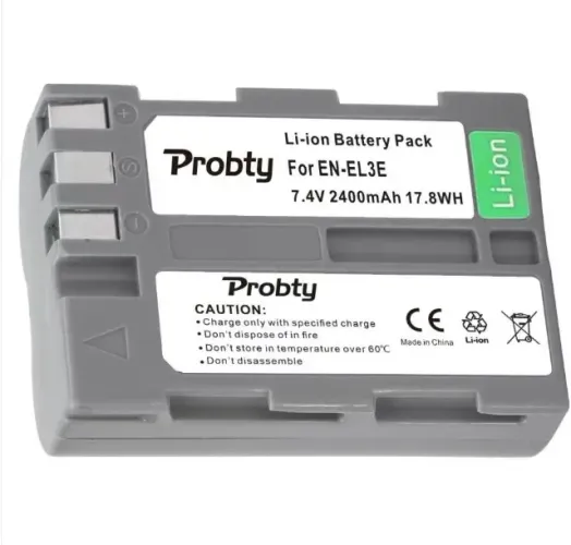 Bateria Probty En-El3E El3 El3A 2400 Mah Para Nikon D50 D70 D80 D90 D300 D200 D700 D300S