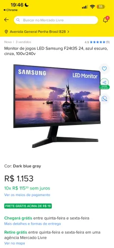 Monitor LED 24pol Samsung