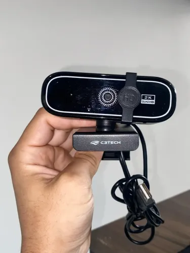 Webcam C3Tech WB-200BK 2K QHD 30FPS Com Microfone Integrado