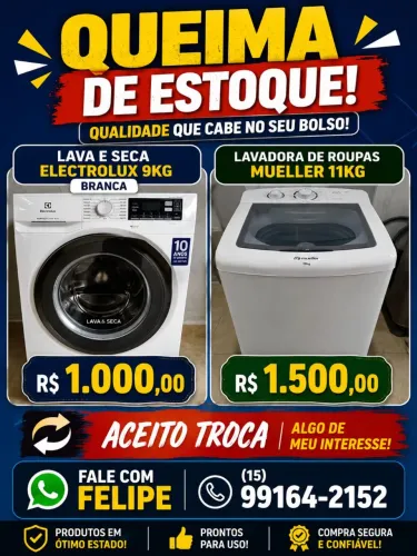 Vendo ou troco lava e seca e lavadora 