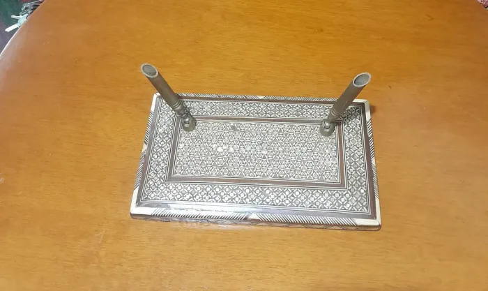 Antigo porta caneta machetaria iraniana