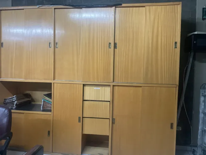 Estante para escritório, maravilhosa 3 x 2,5 m madeira maciça
