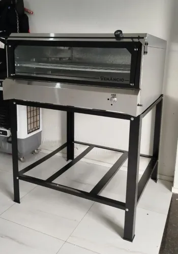 Forno industrial pedra refratário aço inox modelo 95x95 pronta entrega novos de fábrica 
