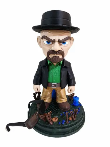 Heisenberg Breaking Bad Boneco Colecionável 3d De 24 Cm