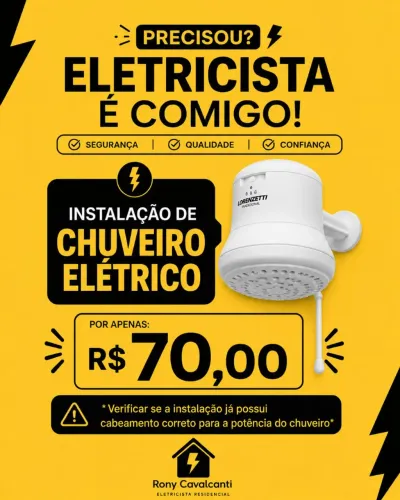 Instalação de Chuveiro
