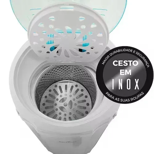 Centrífuga de Roupas Britânia com Timer 15kg - Branca - 110V