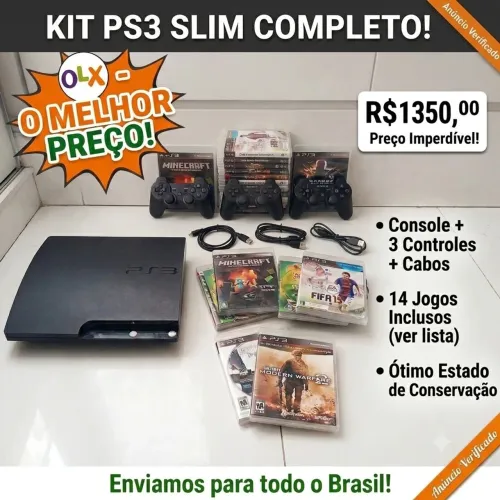 PS3!! Uma ótima oportunidade para novos jogadores e colecionadores!