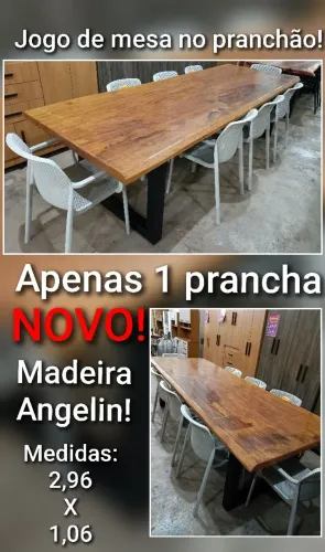 Mesa madeira prancha