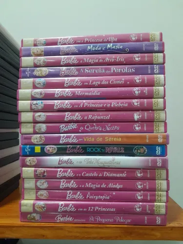 DVDs barbie, 17 dvds