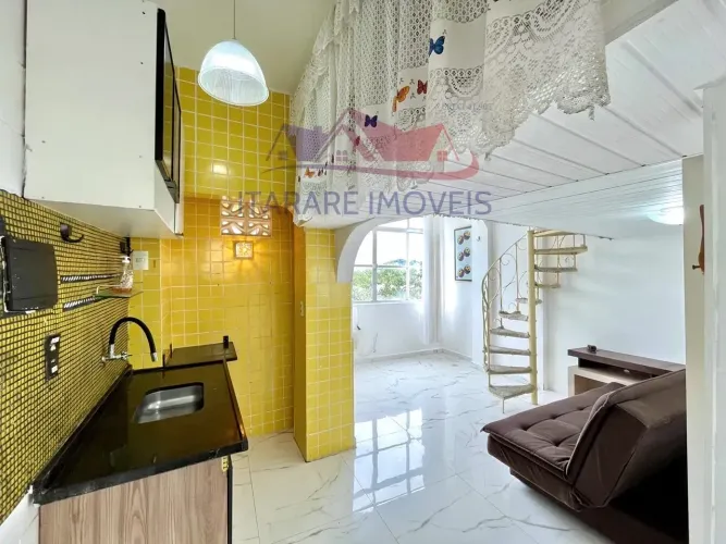 Sala Living à venda no Itararé com vista panorâmica para o mar