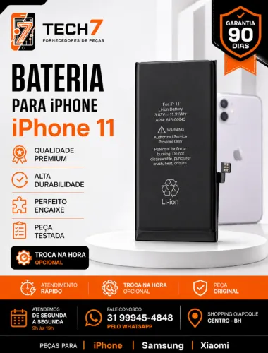 Bateria para o iPhone 11 Nova