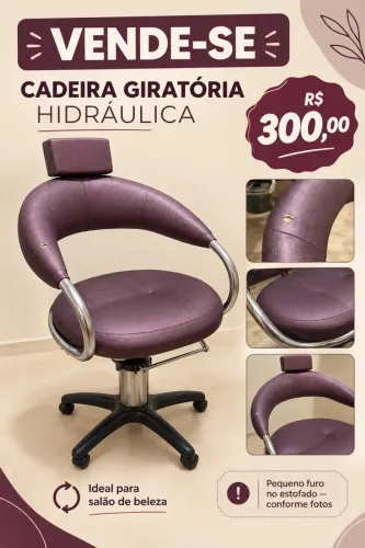 Cadeira de Salao hidráulica