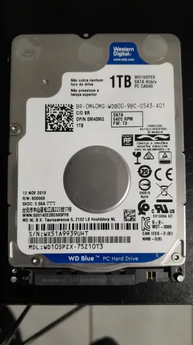 HD 1TB Sata lll 2.5 HDD de Notebook WD BLUE