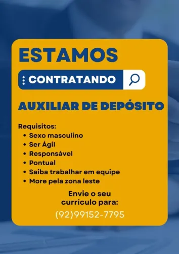 AUXILIAR DE DÉPOSITO