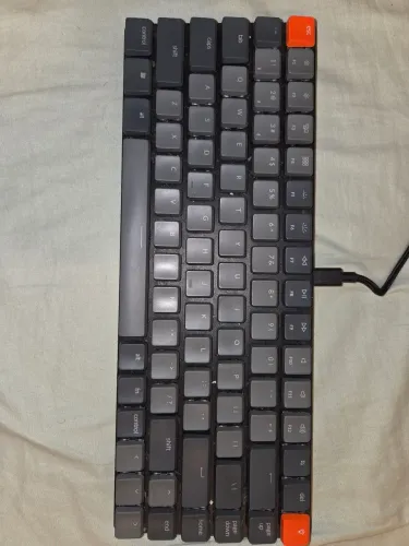 Keychron K3D1 Teclado Mecânico Ultrafino 75% Luz Branca