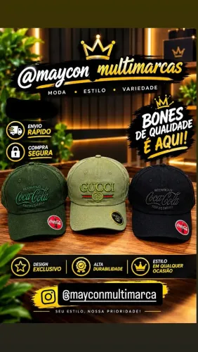 Bonés tops de linha Premium padrão shopping