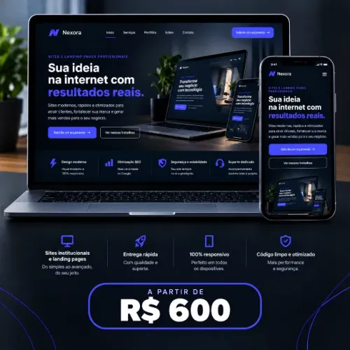 Criação de Sites Profissionais e Landing Pages | A partir de R$ 600