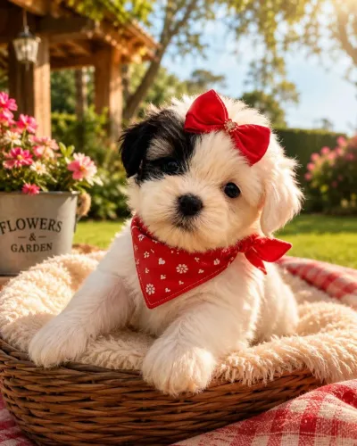 Linda filhote de lhasa apso femea 