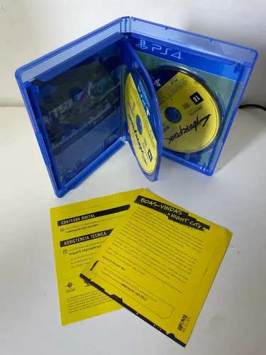 Jogo cyber punk 2077 ps4 com 2 mídias físicas