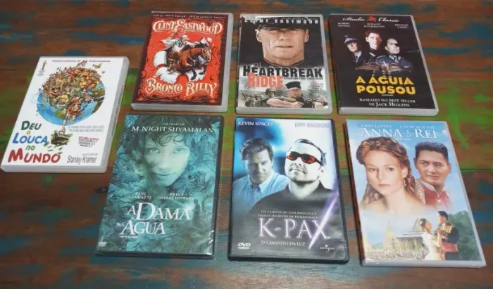 Lote de DVD com 7 filmes raros e NOVOS