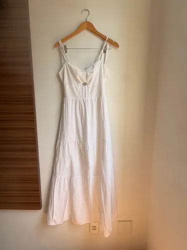 Vestido Branco Linho