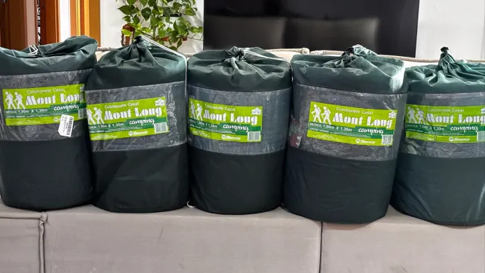 Kit com 5 Colchonete casal para camping