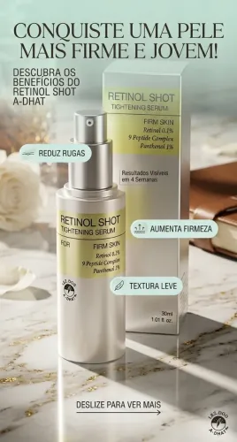Retinol Shot 0,1% Antirrugas Firmador 30ml