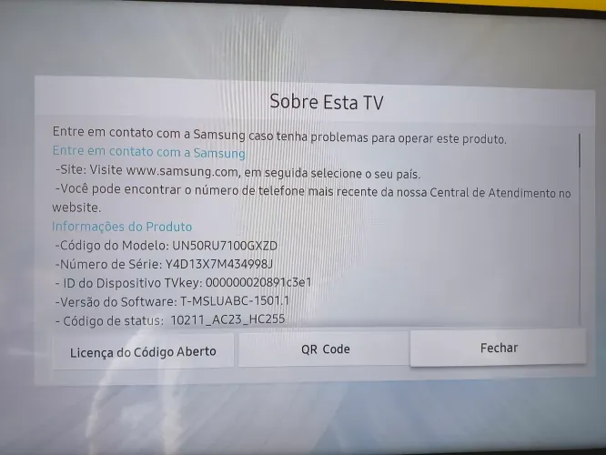 SMART TV SAMSUNG 50" 4K UHD - UN50RU7100GXZD