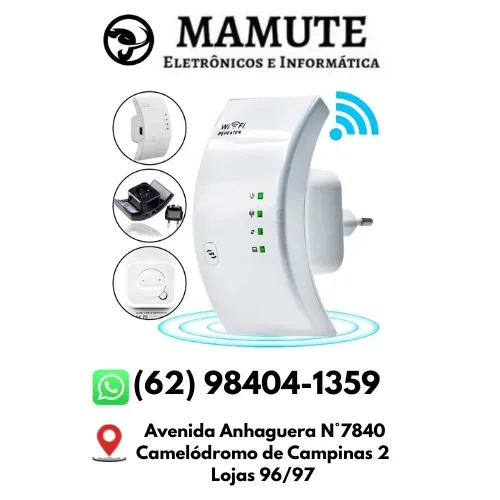 Repetidor Wifi Sem Fio Roteador Expansor de Sinal 300mbps Extensor de Sinal Wifi