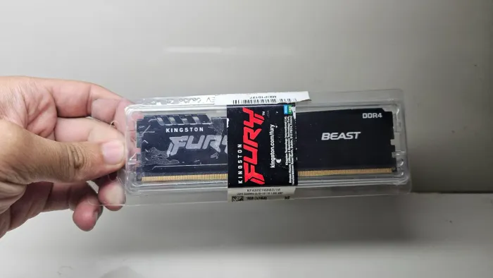 Memória RAM 32gb Kingston Fury Beast DDR4 3200MHz modelo KF432C16BB/32