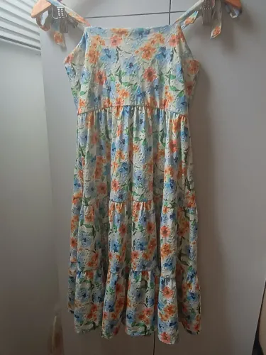 Vestido Infantil Le Lis Petit Estampa Floral Com Alças De Lacinho