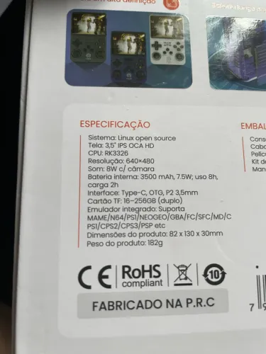 Console de jogos portátil Oásis 