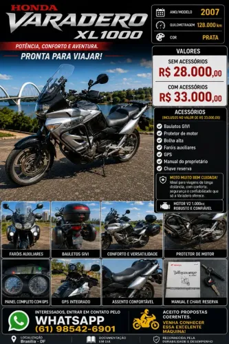VENDO - Honda Varadero XL1000 - Touring Trail