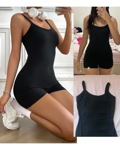 Macaquinho Casual Preto Tipo Bodysuit para Academia Pilates Ballet Yoga (Pp)