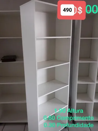 Estante de livros 100% MDF novo 1.90x0.60