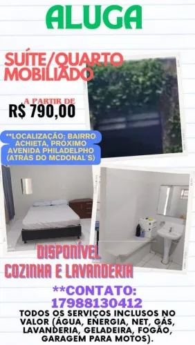 Quarto ou suíte para locação