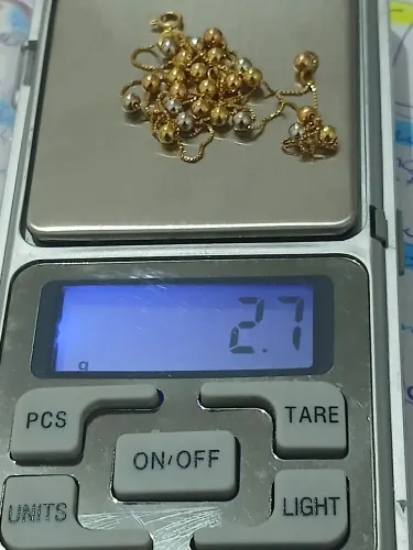 Cordão bolinhas ouro 18k 750 2,7g