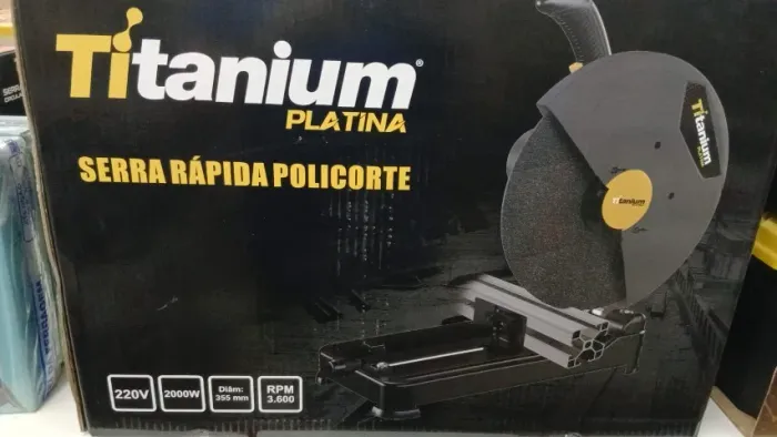 Serra rápida policorte Titanium Platina 2000W  220V a vista R$899,90 