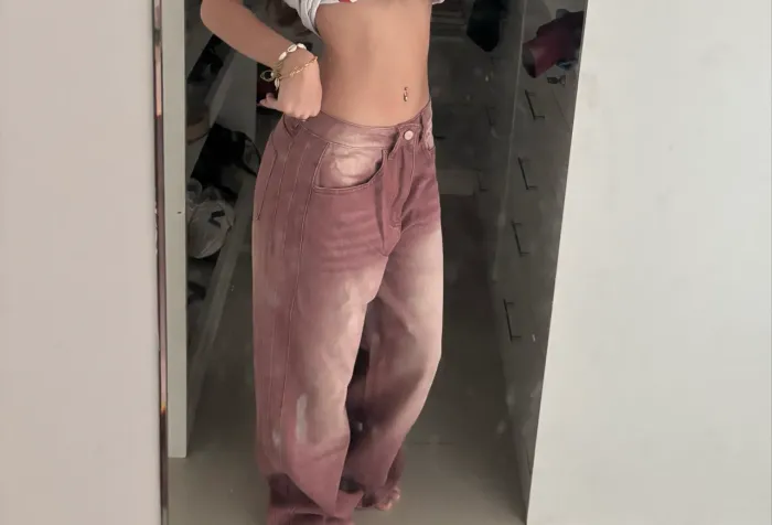 Calça rosa da Shein
