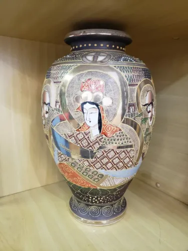 Vaso de Cerâmica tipo Satsuma
