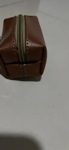 Mini Nécessaire Courofino Original - Porta Moedas / Objetos em Couro Marrom