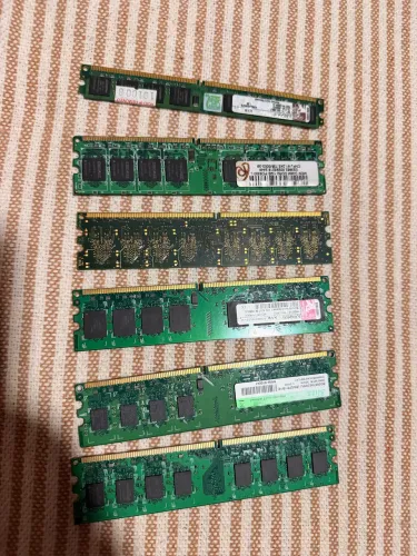 Memória DDR 1gb 2gb lote 6 unidades