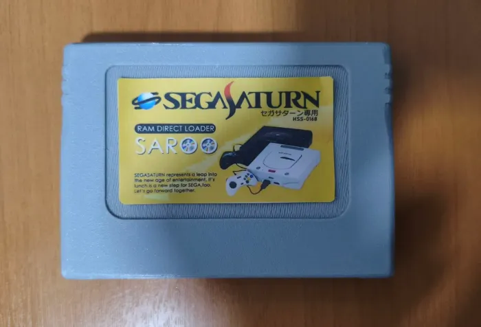 Saroo para Sega Saturn com cartão de 64gb lotado de jogos