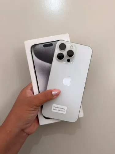 iPhone 15 Pro Max Branco 256 GB 6 meses de garantia