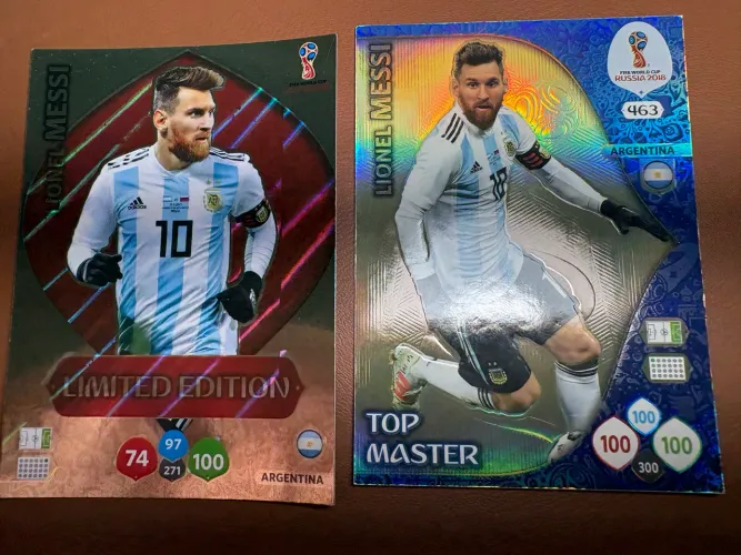 Card Adrenalyn XL Copa 2018 Lionel Messi Limited Edition e Top Master