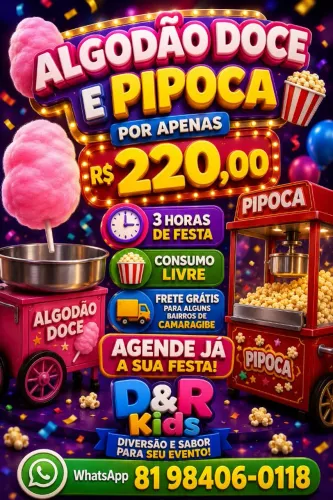 ALGODÃO E PIPOCA 