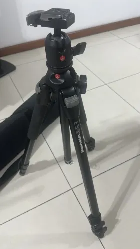 Tripé Profissional Manfrotto 055PROB + Bolsa Original (Impecável)
